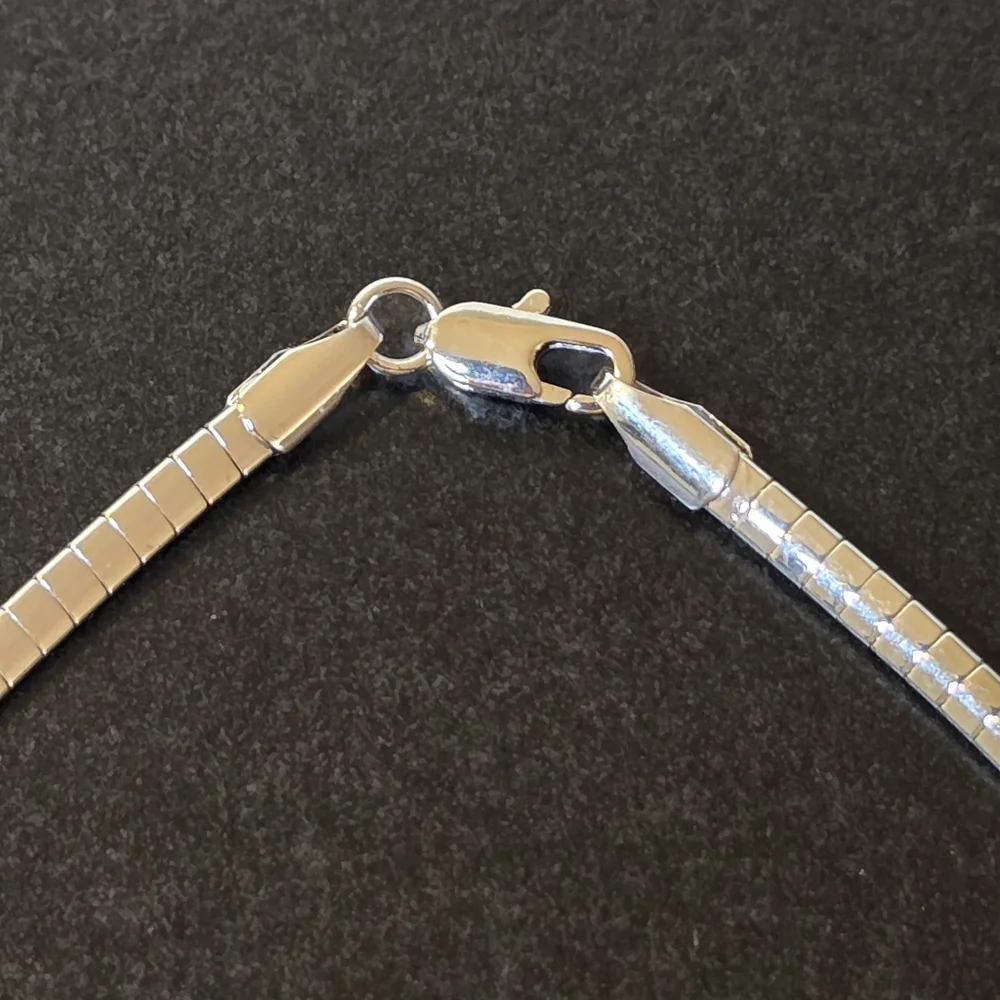 Tanzanite International Infinity Pendant Charm Sterling Silver Omega Necklace - Picture 5 of 7